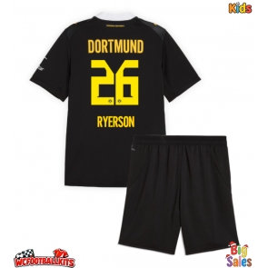 Borussia Dortmund Julian Ryerson #26 Replica Away Stadium Kit for Kids 2026-27 Short Sleeve (+ pants)
